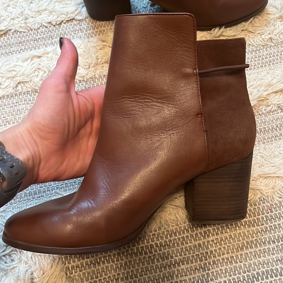 Kate spade Saturday brown leather and suede booties size 8 - Picture 4 of 9